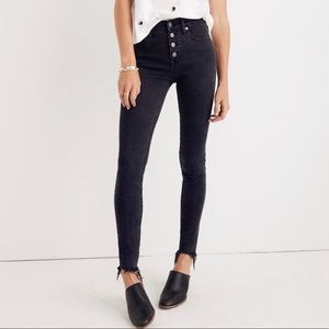 Madewell High-Rise Button Up Skinny Jeans